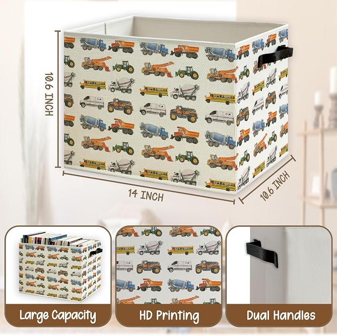 Car Boys Room Nursery Storage Basket - Image 5