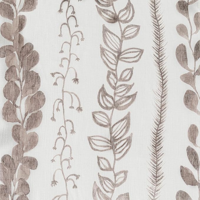 Boho Curtains for Bedroom Linen Style Boho Curtains 84 Inches Long 2 Panels - Image 5