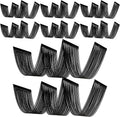8 Pcs 15ft Black Metallic Foil Ceiling Fringe Curtains, Party Decor Fringe by Breling