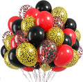 FunHot Leopard Balloons, Cheetah Printed Balloons, 12 Inch Red and Black by FunHot
