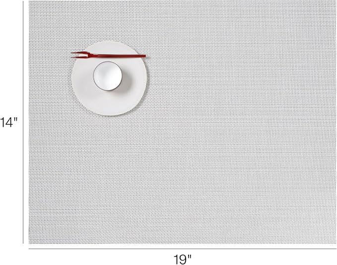 Chilewich Mini Basketweave Placemats, Woven Rectangle Placemats Set of 4 | Easy - Image 2