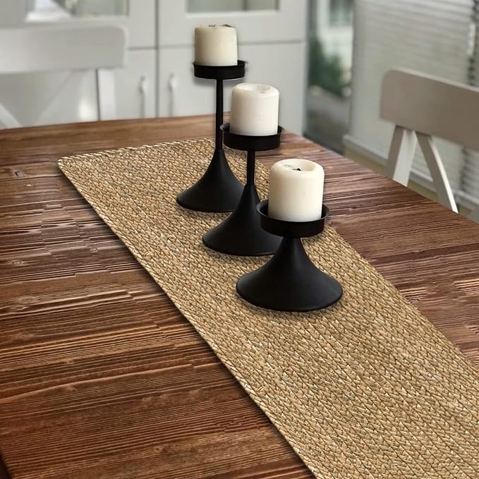 Woven Placemats One Table Runner 36 Inches Long Rattan Placemat Rectangle - Image 7