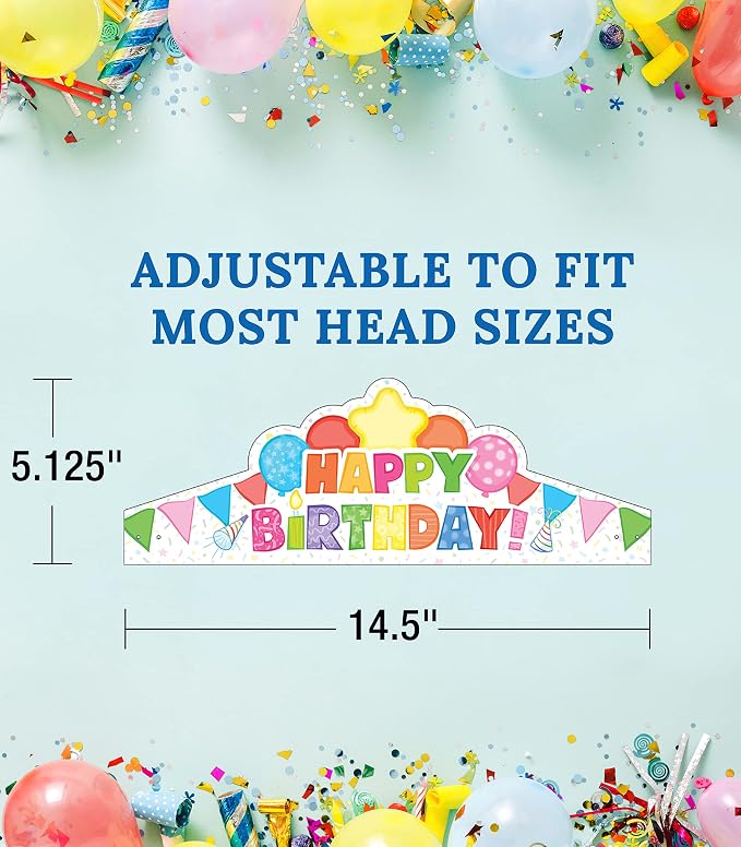 Carson Dellosa 30-Piece Birthday Crowns - Image 2