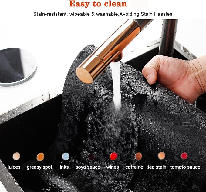 Vinyl Placemats Set of 12 Heat Resistant Easy Clean Non-Slip Place Mats - Image 5