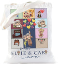TSOTMO House Movie Merch Cartoon Couple Tote Bag Valentine Love by TSOTMO