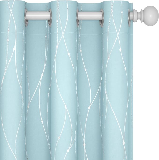 Deconovo Living Room Curtains 63 Inches Long, Thermal Insulated, Room Darkening by Unknown