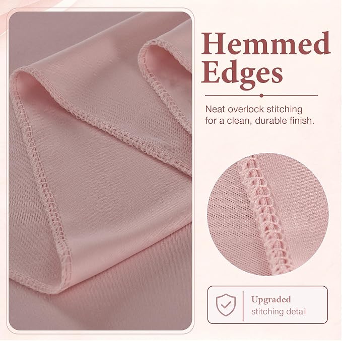 10ftx10ft Wrinkle Free Dusty Pink Backdrop Curtains - Image 4