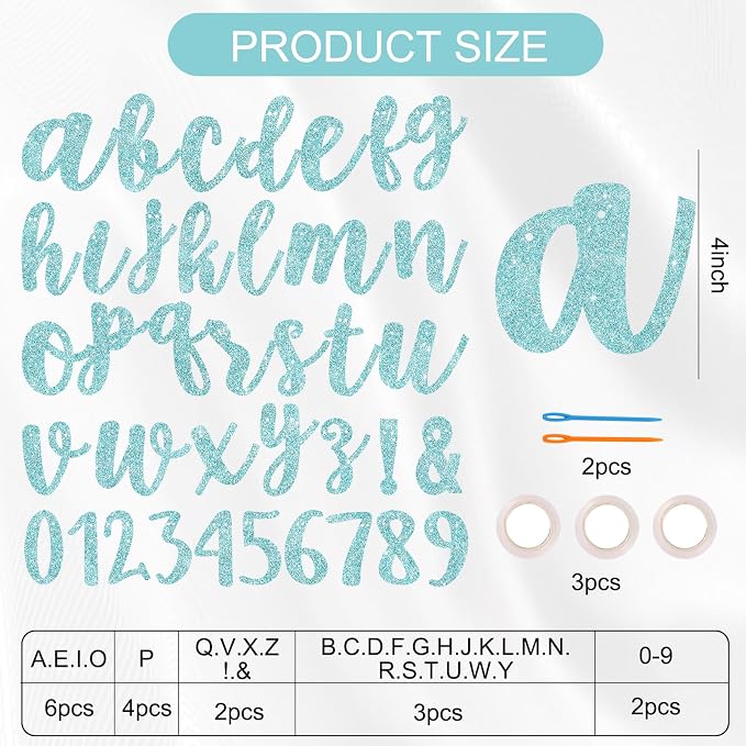 BEISHIDA 116 PCS A-Z DIY Letter Banner Kit Make Your Own Banner，Including 111 - Image 2