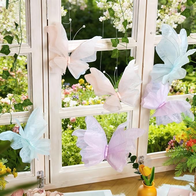 3D Hanging Butterfly Decorations, Butterfly Birthday Party Decorations - Image 7