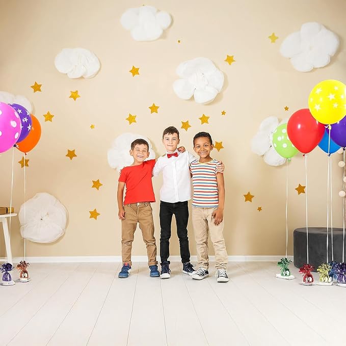 Metallic Plastic Wrapped Balloon Weights Party Decorations 12 Pcs - Image 6