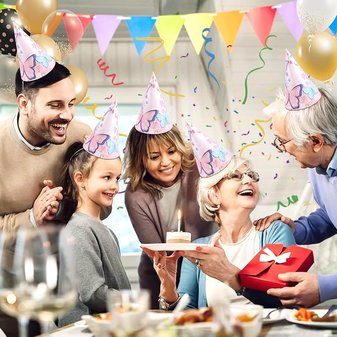 CANREVEL 12 PCS Party Hats for Adults and Kids, Party Headwear | Birthday - Image 4