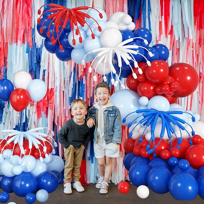 Red White Blue Balloon Arch Kit, 4th of July Independence Royal Blue Red White - Image 5