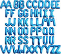 16 Inch 52Pcs Blue Letter Balloons Shiny A-Z Foil Balloon Letters | Reusable by Makeyourpartypop