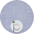 Chilewich Mini Basketweave Placemats, Round Woven Placemats Set of 4 | Reusable by Chilewich