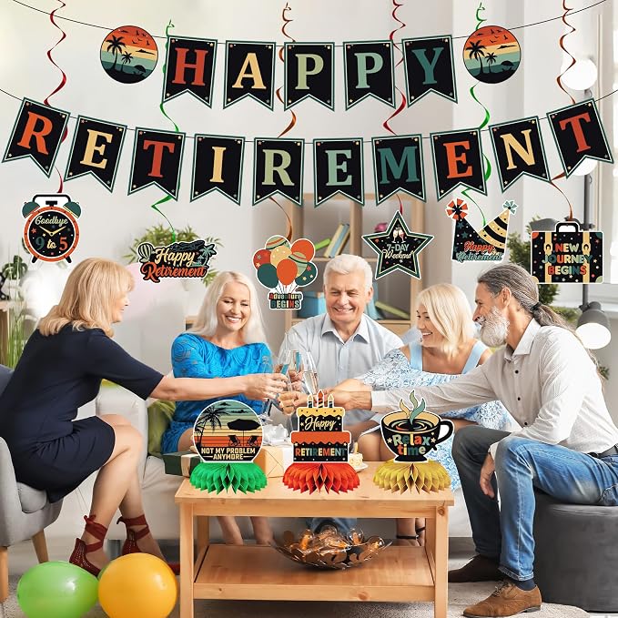 Vlipoeasn Colorful Retirement Decorations - Image 6