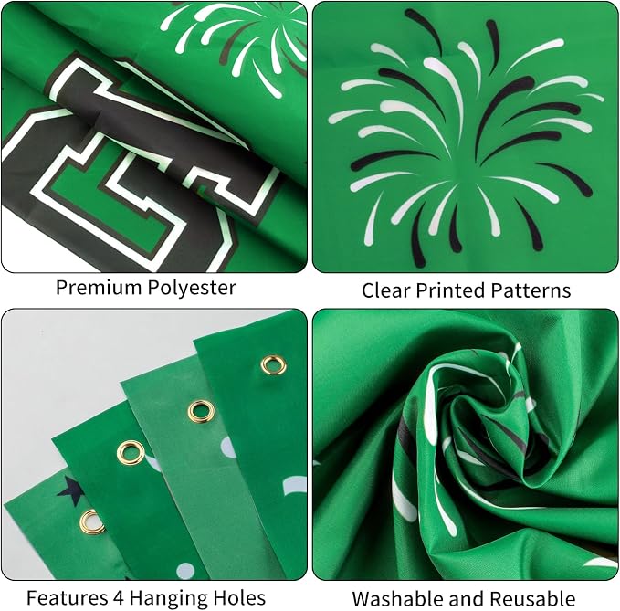 Graduation Decorations 2026 Green Graduation Banner 66.1" x 33.8" Graduation - Image 4