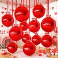 Red Round Foil Balloons by FEYG