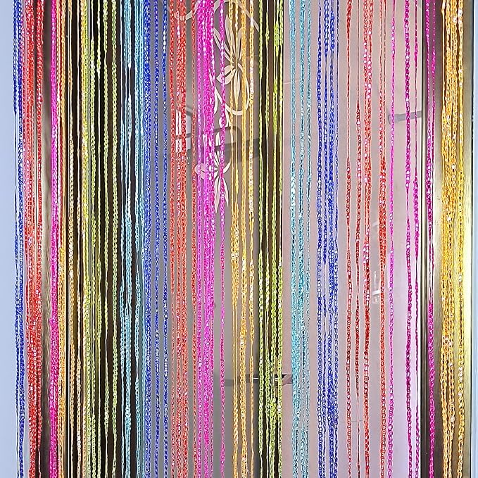 Home Decor Sequin Curtain for Doorway, Door String Curtains Hanging, Closet - Image 4