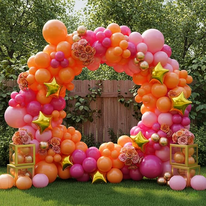 Patimate Orange Balloons 100 Pack 12 Inch Matte Orange Latex Balloons - Image 6