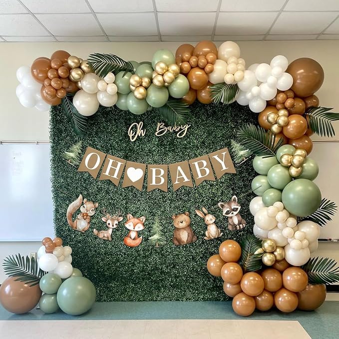 36pcs Banner for Woodland Baby Shower Cow Decorations - Image 5