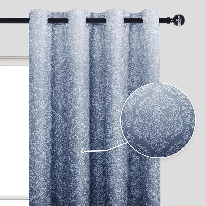 DWCN Ombre Blackout Curtains for Bedroom - Image 2