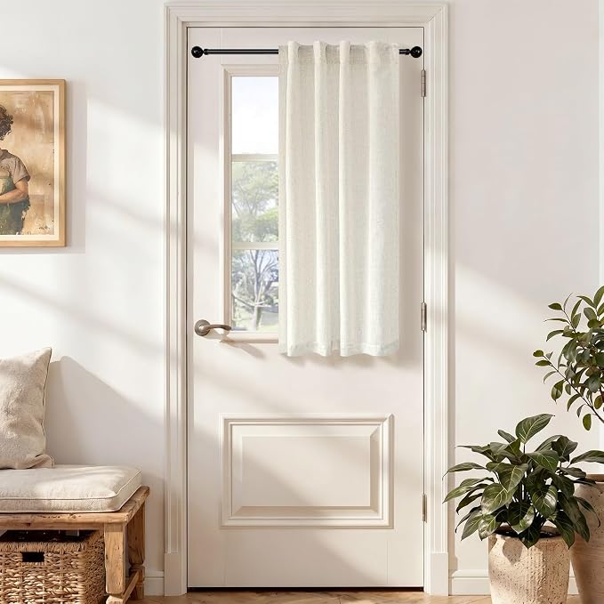 48 Inch Linen Curtains 2 Panels - Image 3