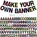 BEISHIDA Rainbow Black 116 PCS A-Z DIY Letter Custom Banner Party Decor | 111 by Beishida