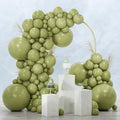 PartyWoo Sage Green Balloons 128pcs Different Sizes of 18 12 10 5 Inch Olive by PartyWoo