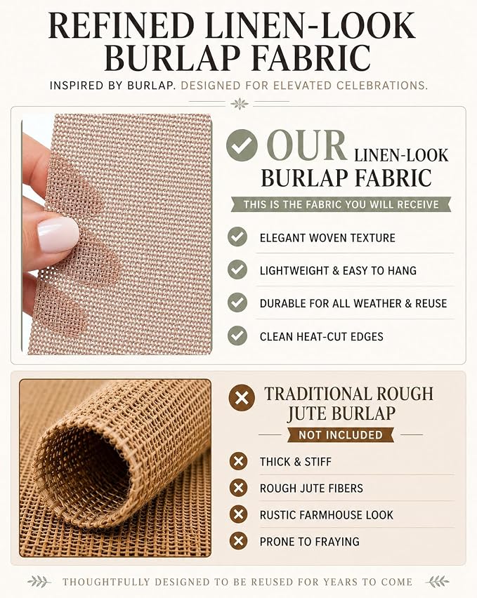 Custom Banner with Letters – Personalized Burlap or White Canvas Banner - Image 9