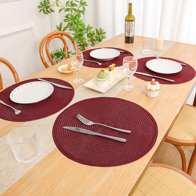 SHACOS Round Placemats Set of 12 - Image 7