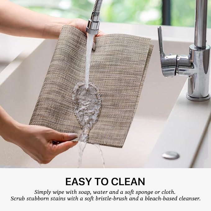 LEXMORE PlaceMats Set of 12 Vinyl/Plastic Woven Place Mats - Image 4