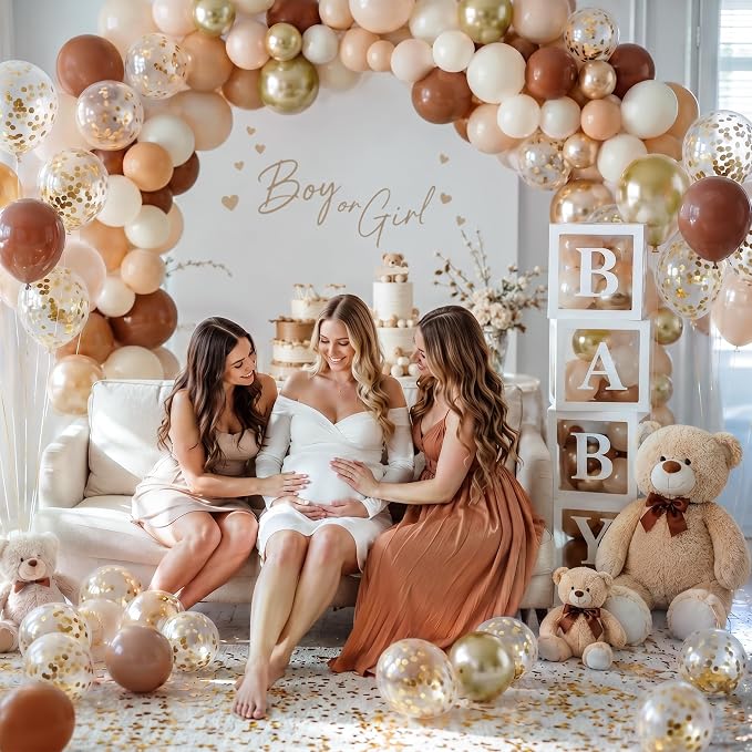 Brown Gold Balloons, Anniversary, Graduation, Wedding Party Decorations - Image 7