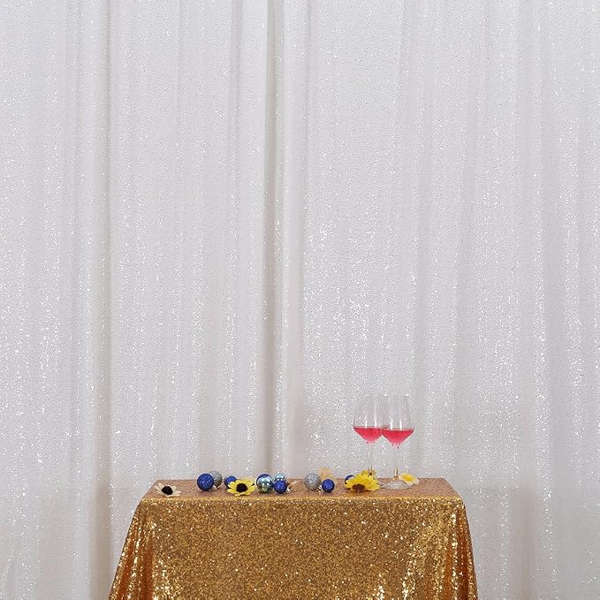 Poise3EHome 7FT x 7FT Sequin Photography Backdrop Curtain by Poise3EHome