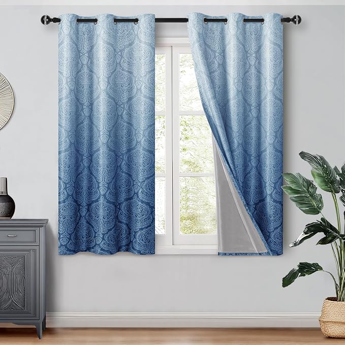 DWCN 100% Blackout Curtains for Bedroom by DWCN