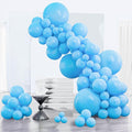 PartyWoo Light Blue Balloons 152pcs Baby Pastel Blue Color Different Sizes | 18 by PartyWoo