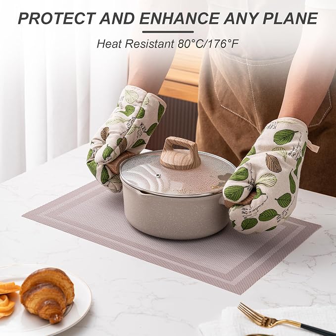 Placemats Set of 4 Washable Indoor | Outdoor Vinyl Place Mats - Image 4