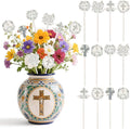 TICIAGA Floral God Bless Decorative Picks by TICIAGA