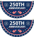 2PCS 250th Anniversary USA Flag, 1.5X3 FT 1776-2026 Fan Flags, 2 Ply Year by Unknown