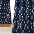 NICETOWN Blackout Curtain Panels 84 inches Long, Window Treatment Foil Printed by NICETOWN