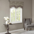 Madison Park Faux Silk Paisley Jacquard, Rod Pocket Curtain by MADISONPARK