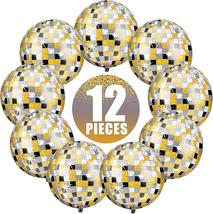 KatchOn Disco Ball Balloons 22 Inch, 360 Degree 4D Sphere Disco Balloon - Image 9