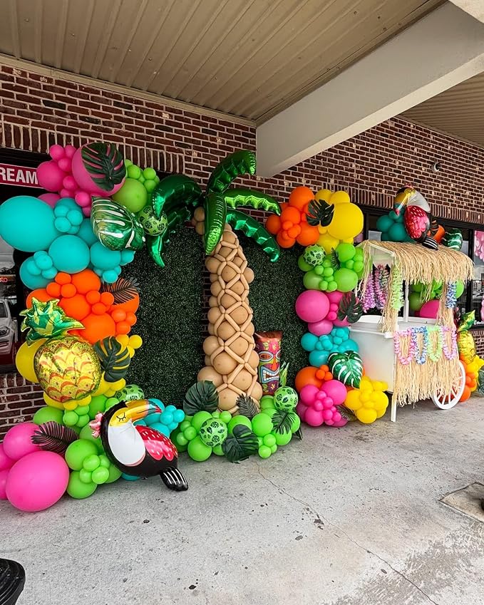 Tropical Balloons, Baby Shower Hawaiian Summer Party Decorations - Image 4