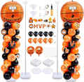 Gejoy 2 Sets Basketball Balloon Column Stand Kit Include 162 Latex Balloons 12 by Gejoy