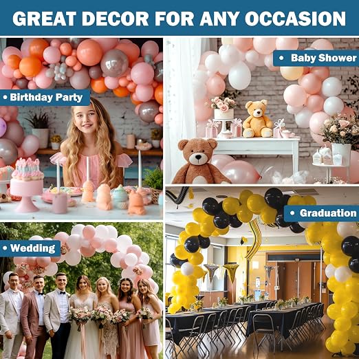 KICNIC Balloon Arch Kit, Balloon Decoration Strip Kit - Image 4