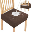 Smiry Waterproof Seat Covers for Dining Room Chairs, No Rear Covers | Stretch by Smiry
