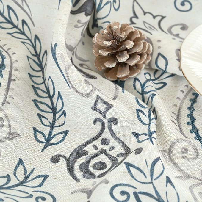 54 inch Length Linen Curtains for Living Room, Light Filtering Semi Sheer Linen - Image 5