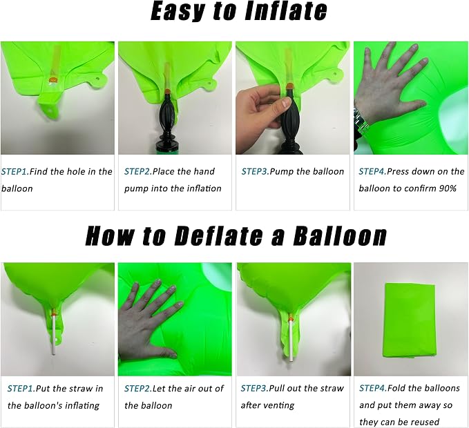 Green Birthday Number 5 Balloon 40 inch Fluorescent Green Number 5 | Helium - Image 3