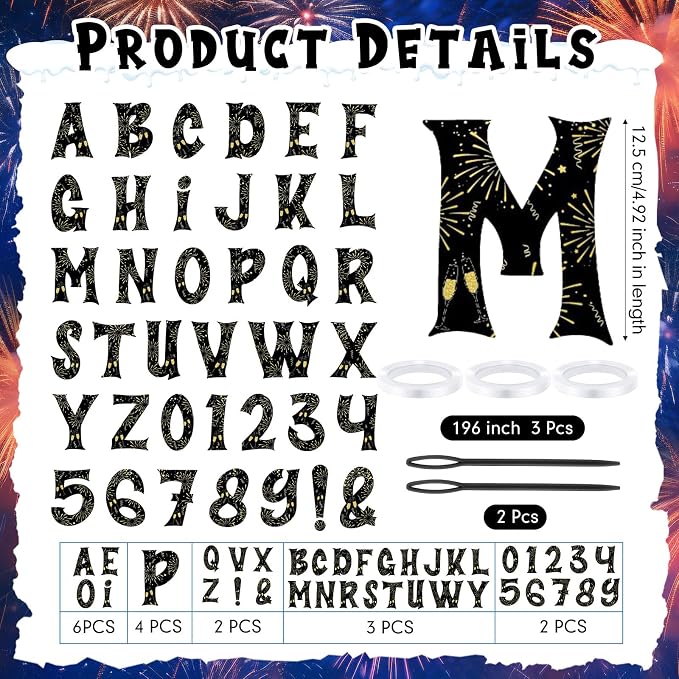 Kosiz 116 Pcs DIY Letter Custom Banner Customizable Banner Kit Graduation - Image 2