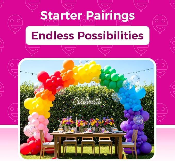 Bezente Assorted Rainbow Latex Matte Balloons 150 Pack 5 inch Small | - Image 4