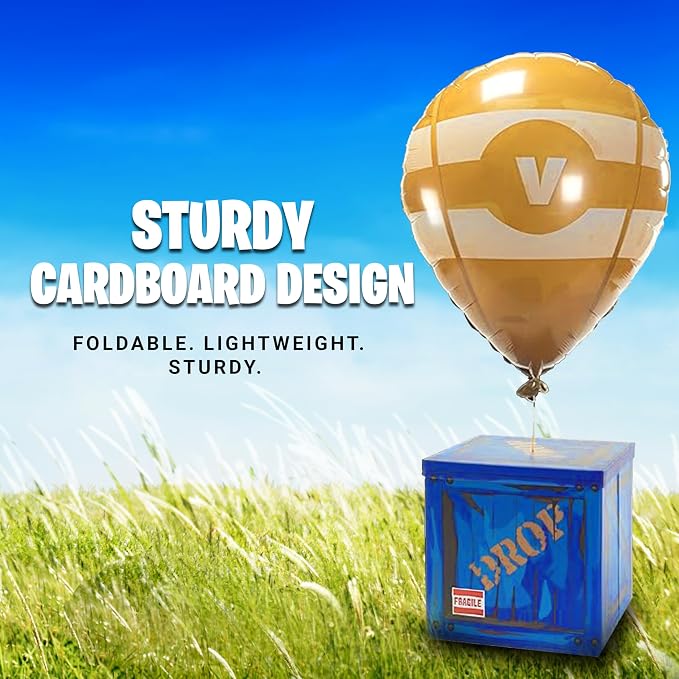 Loot Drop Box with Yellow Balloon – Large 14” Gift Box - Image 6